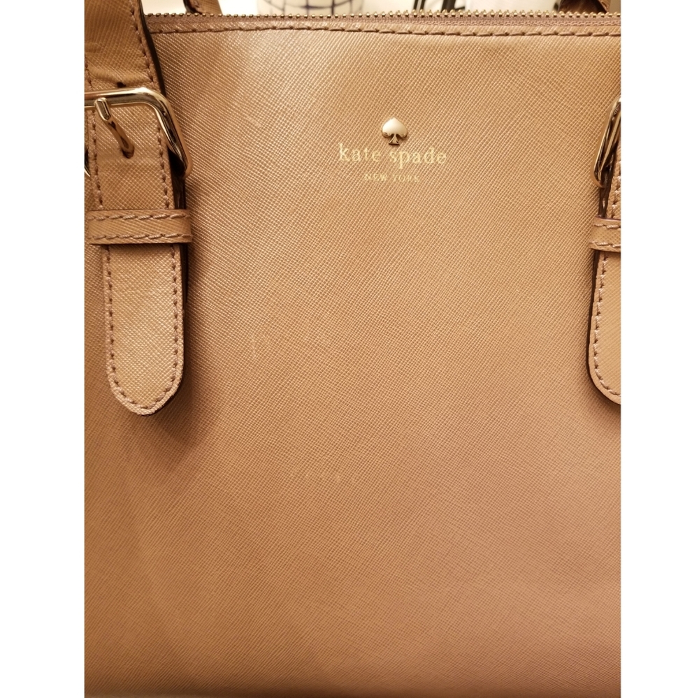 Kate spade tan purse additional  photos